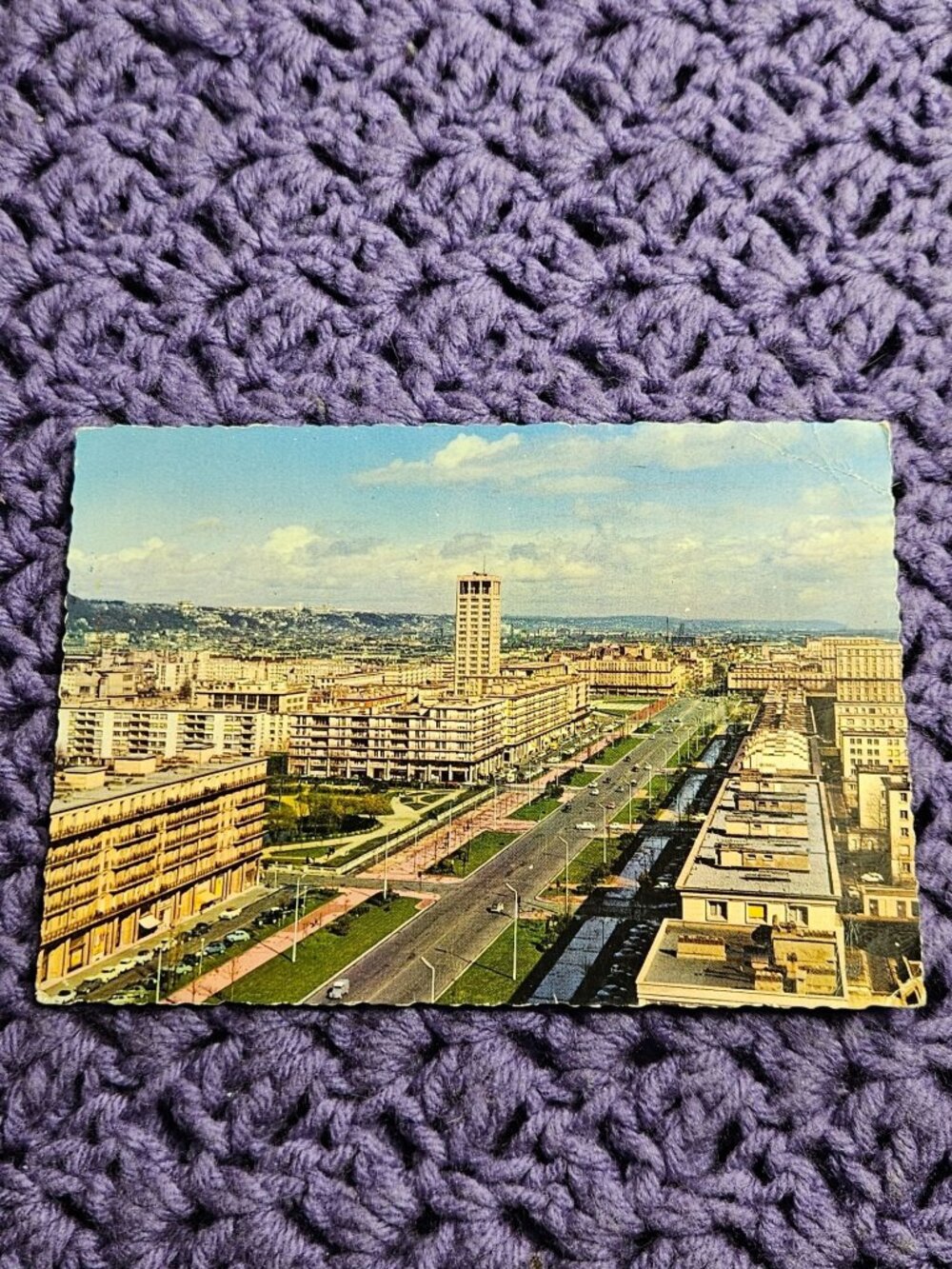 Avenue Foch Le Havre France Hotel de Ville Postcard